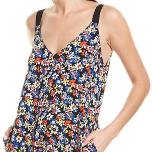 New Rag & Bone Estell Navy Floral Print Crepe Midi Dress NWT W292316NY Medium - Picture 5 of 16